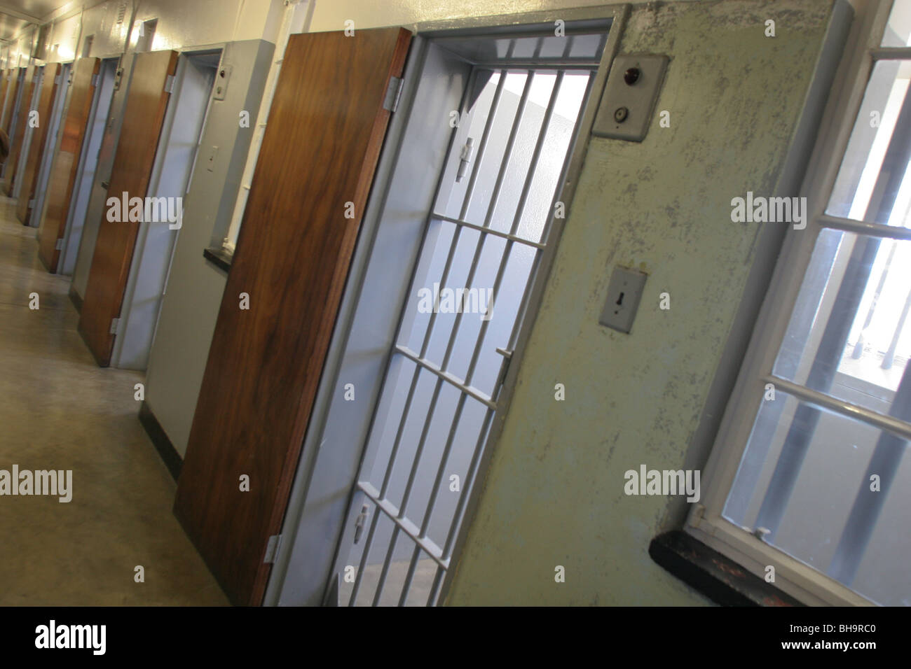 Robben Island prison, where Nelson Mandela was incarcerated, Robben Island, South Africa. Stock Photo