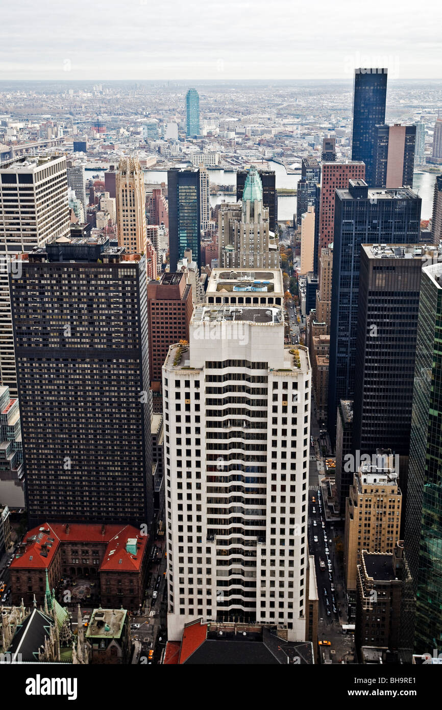 Beautiful buildings in Manhattan, New York. USA. Stock Photo