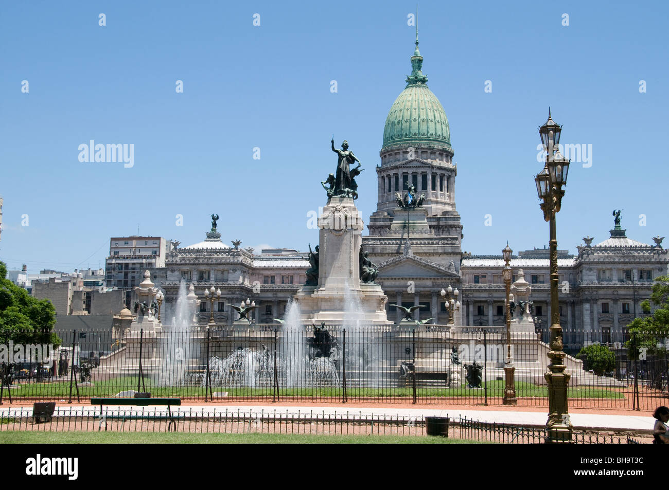 Palacio del Congreso Congress Building Buenos Aires government Monserrat Argentina Stock Photo