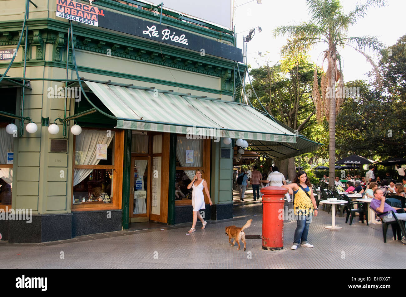 La Biela Recoleta Bar Pub Cafe Buenos Aires City Stock