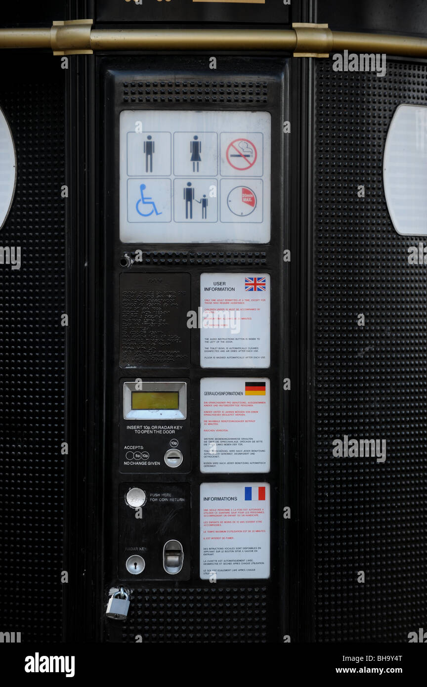 Automatic public toilet in the Borough of Leyton in the East End of