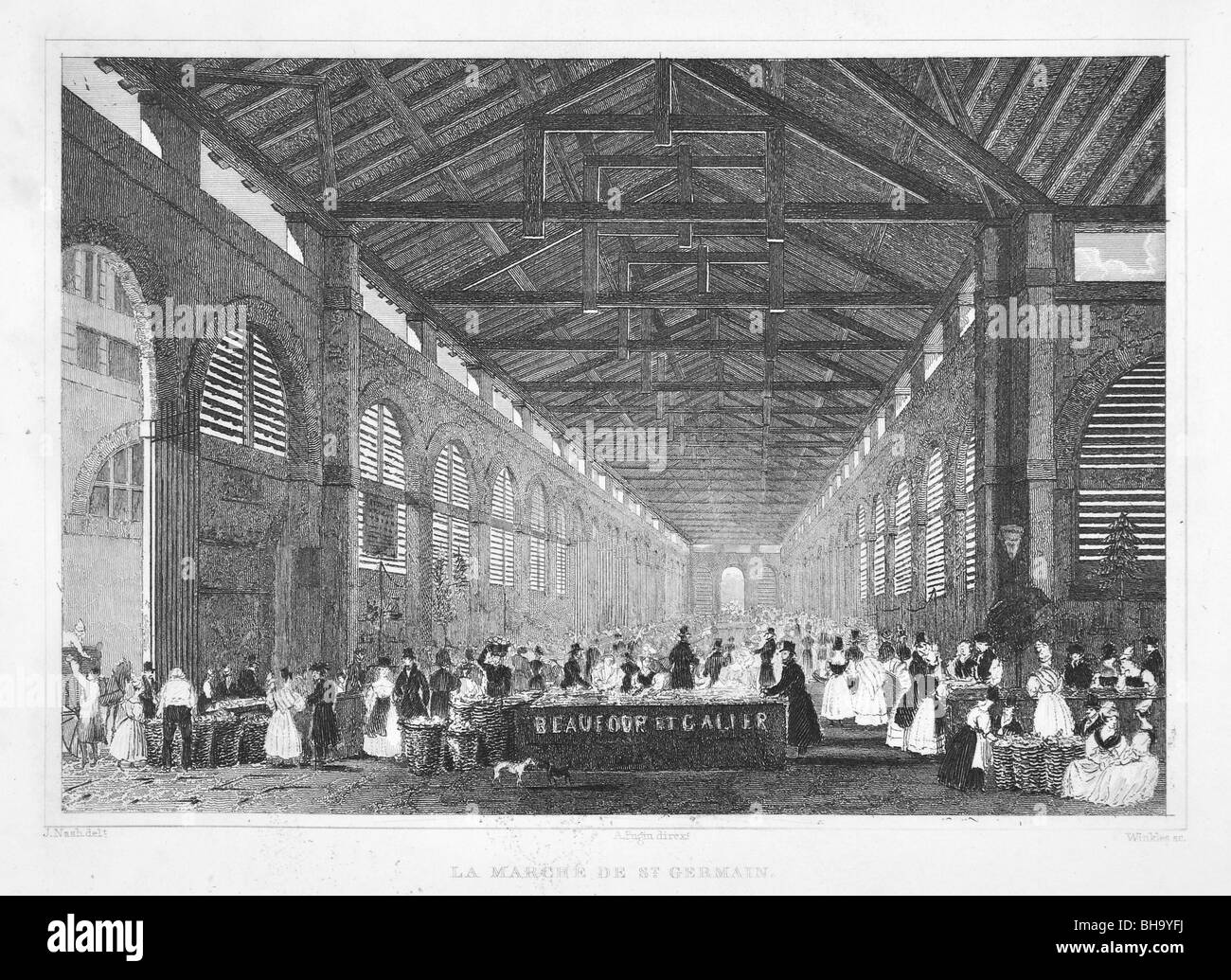 Le Marche de St Germain Stock Photo Alamy