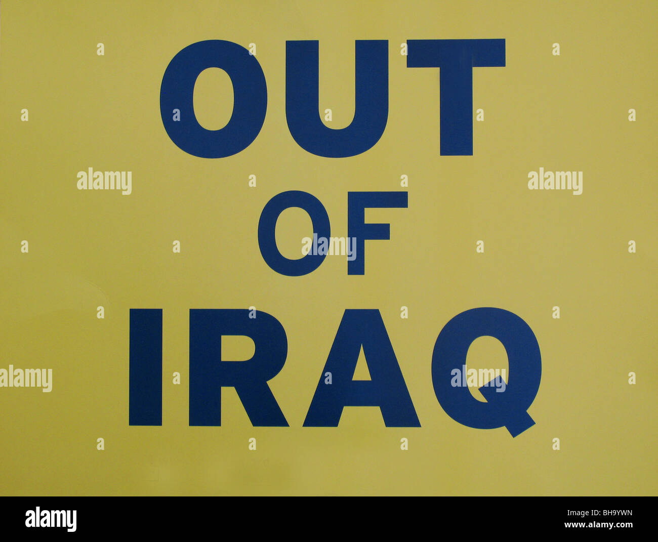 Iraq Sign Paper out of iraq sign Stock Photo - Alamy