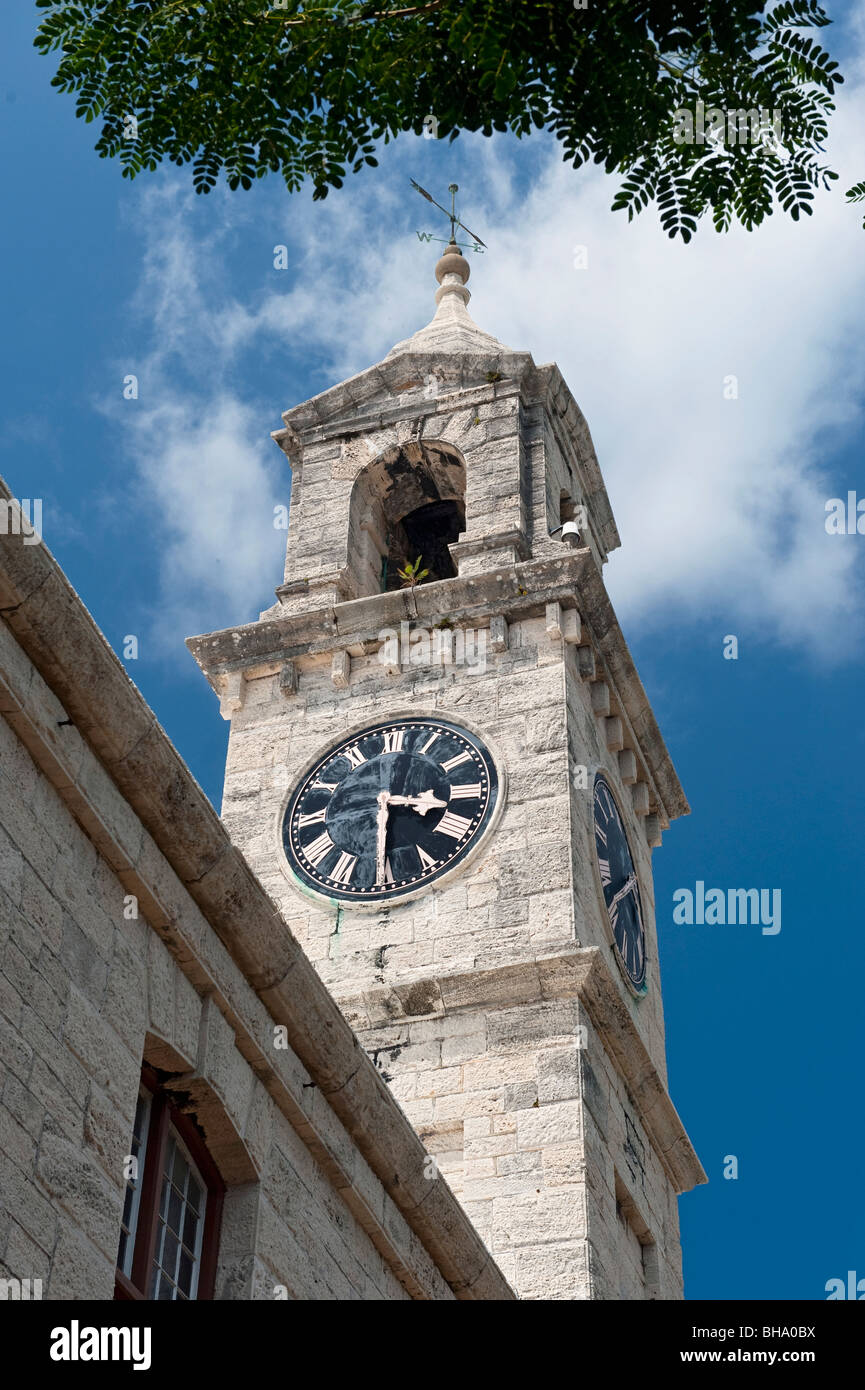 The Clock Tower at the Royal Naval Dockyard at the West End, Bermuda Stock Photo Alamy