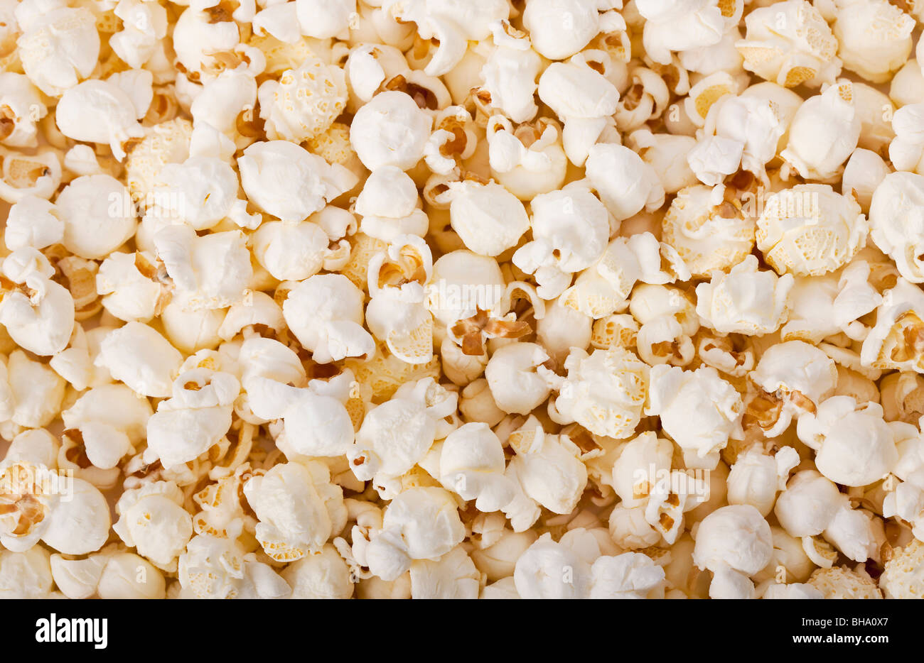 pile of fresh popcorn Stock Photo