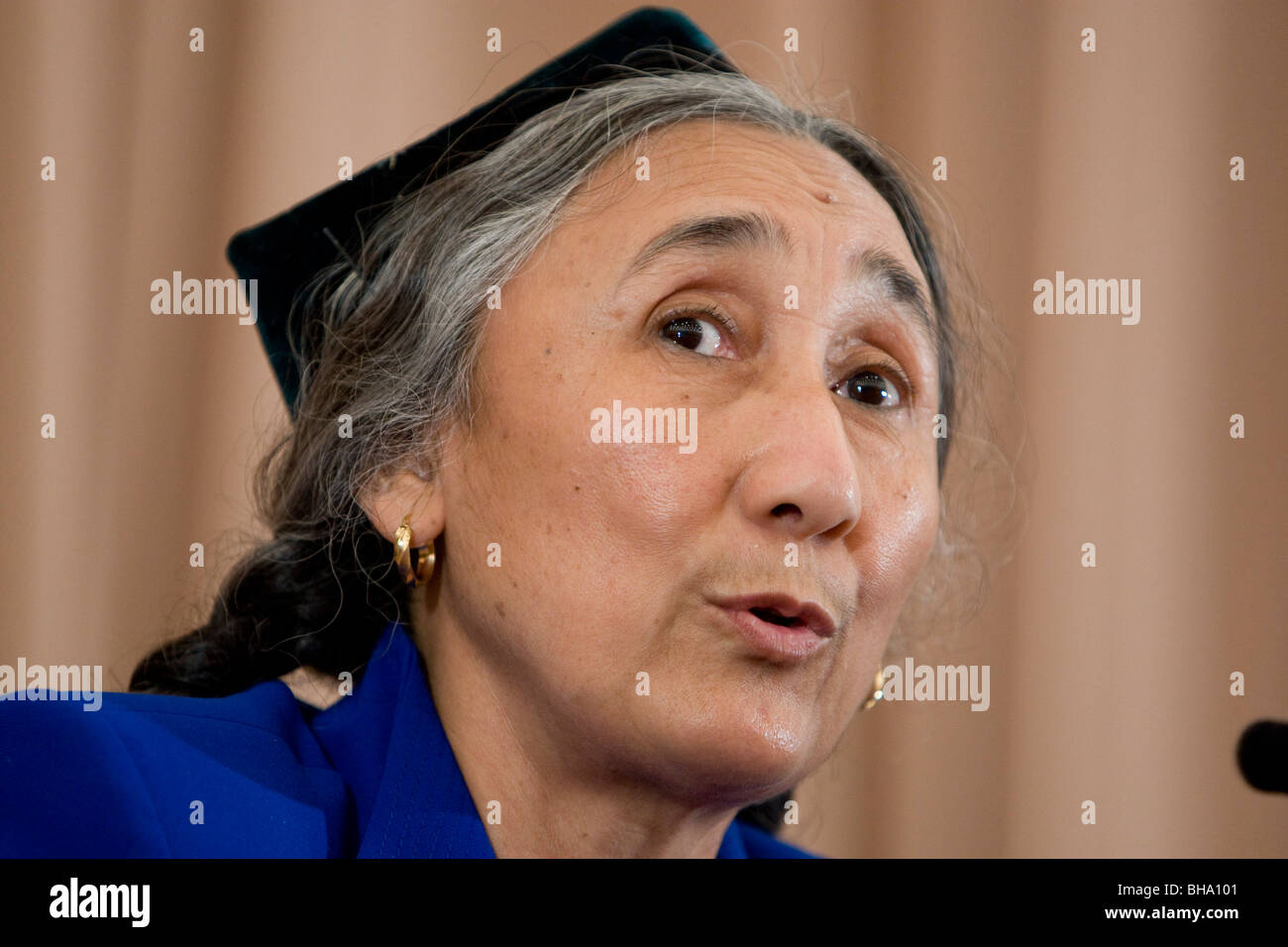 Political activist, Uighur leader and spokeperson Rebiya Kadeer Stock Photo
