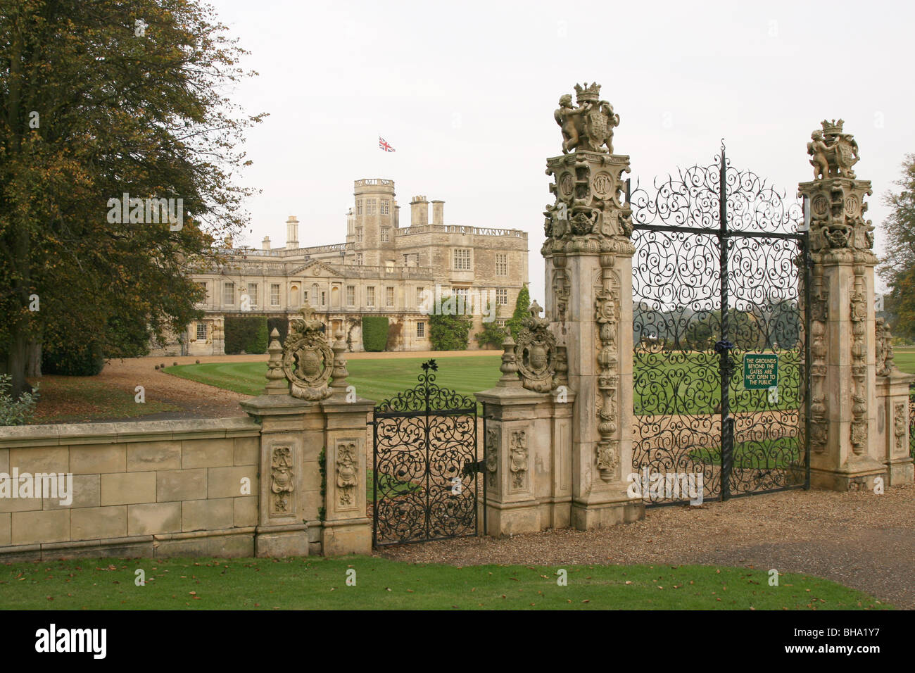 In the grounds of Castle Ashby, a large country house in