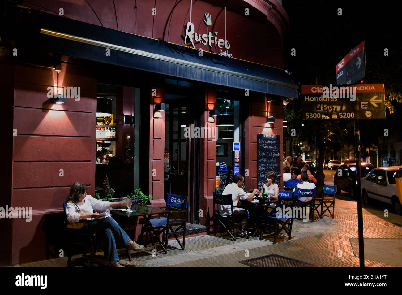 Hollywood  Palermo Viejo Bar Cafe Pub Buenos Aires Argentina Stock Photo