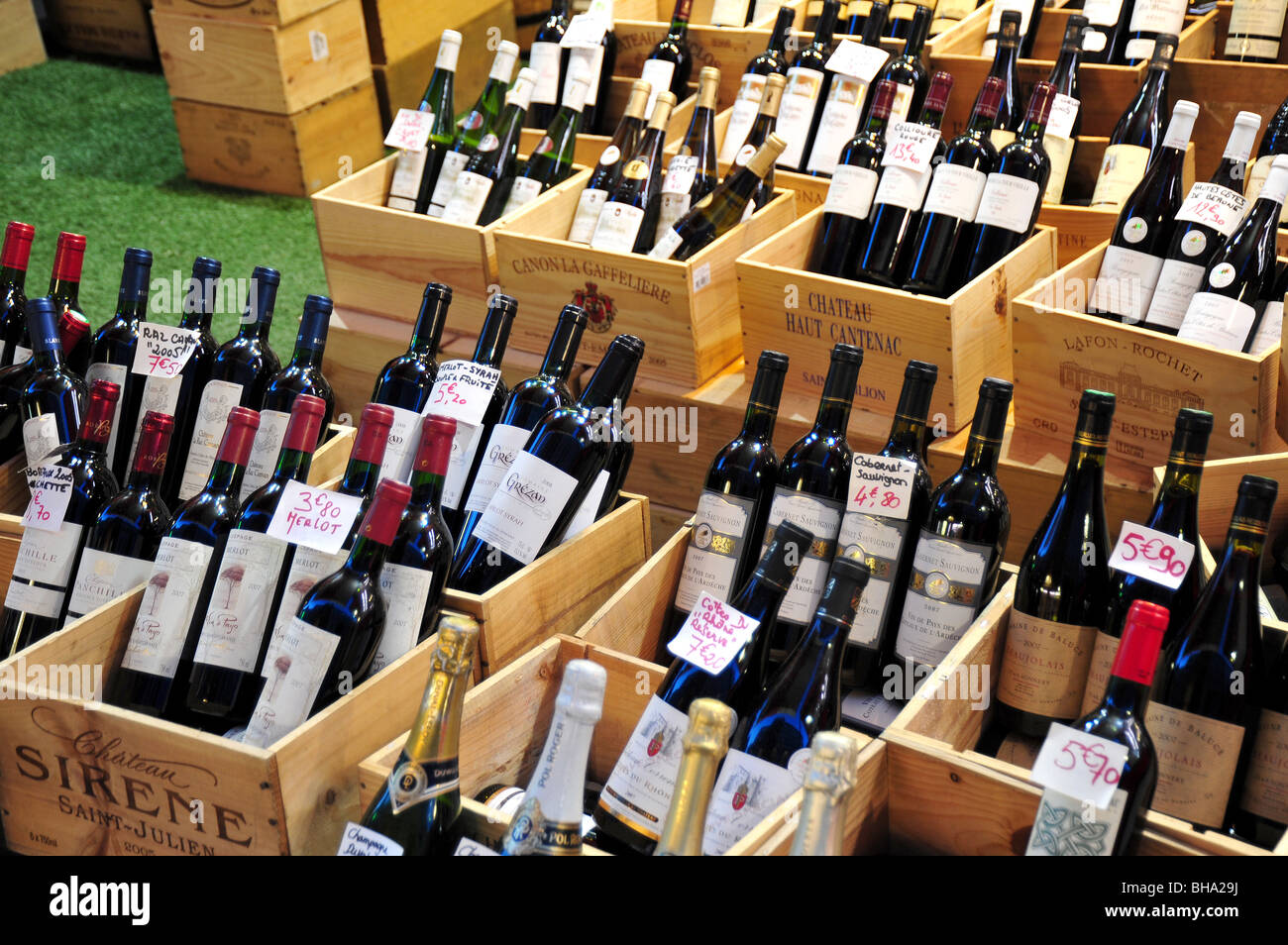 french wine Stock Photo