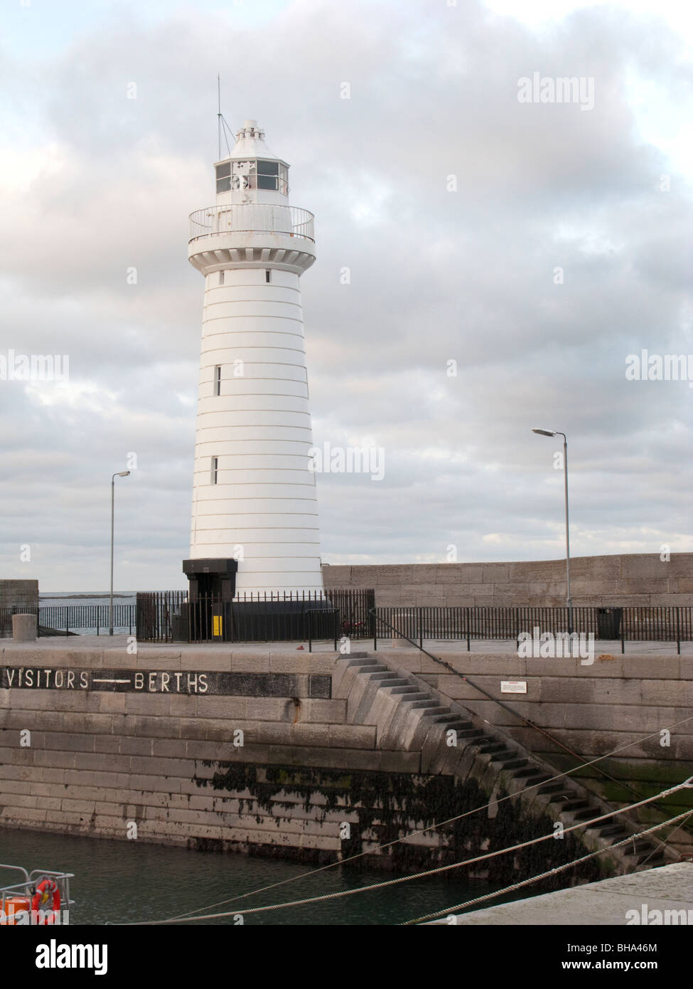 Lighthouse at Donaghadee, Northern Ireland, UK Stock Photo