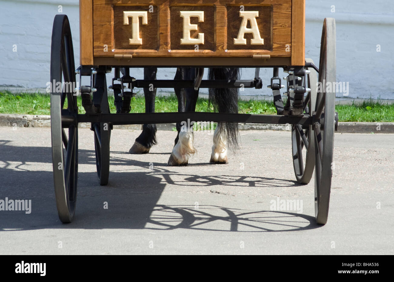 tea wagon on a road Stock Photo Alamy