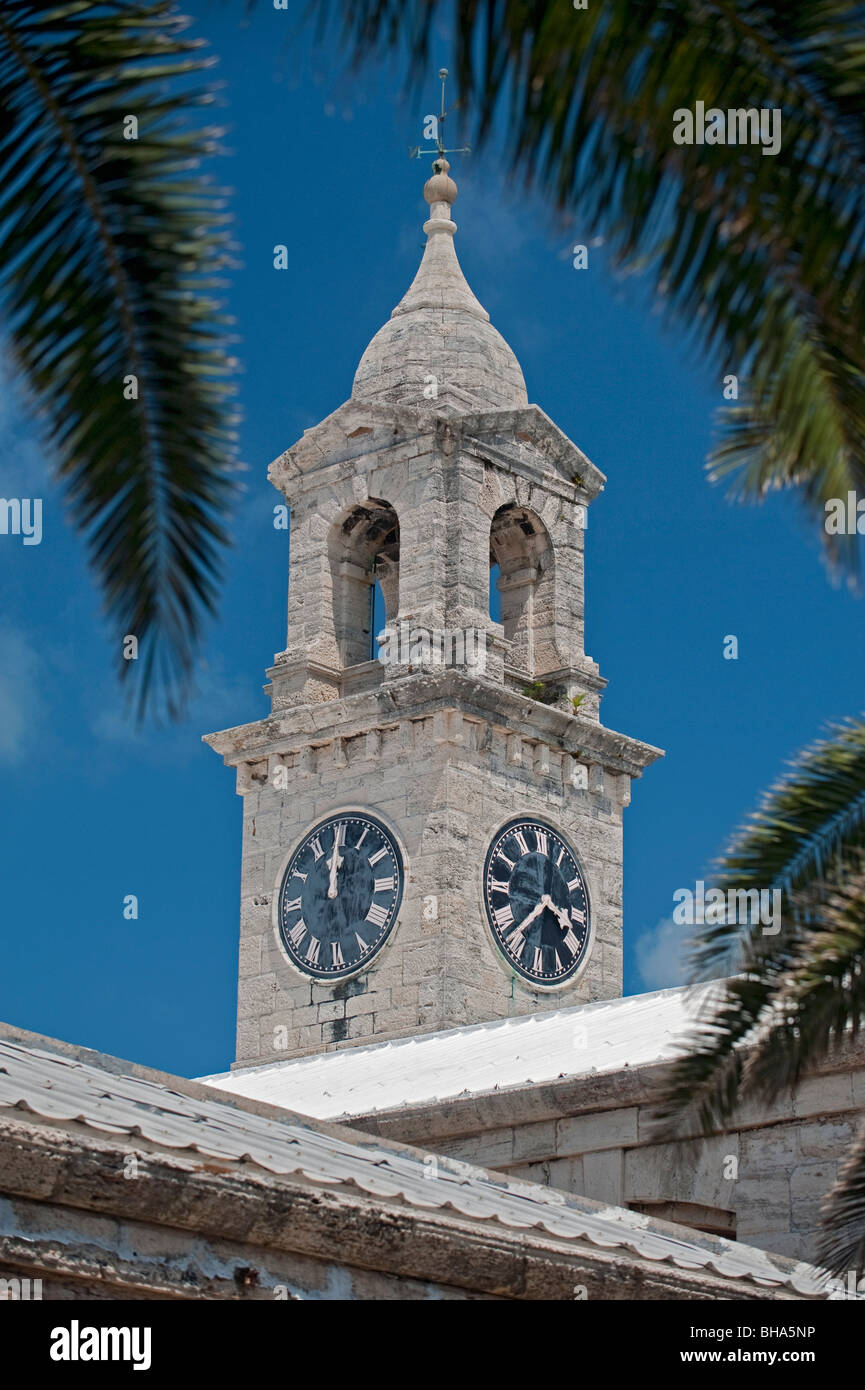 The Clock Tower at the Royal Naval Dockyard at the West End, Bermuda Stock Photo Alamy