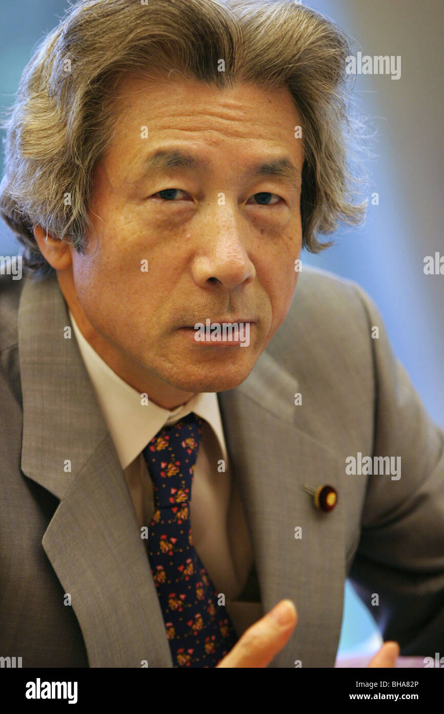 Junichiro Koizumi, former Prime Minister Of Japan, Tokyo, Japan. 27.09.05 Stock Photo