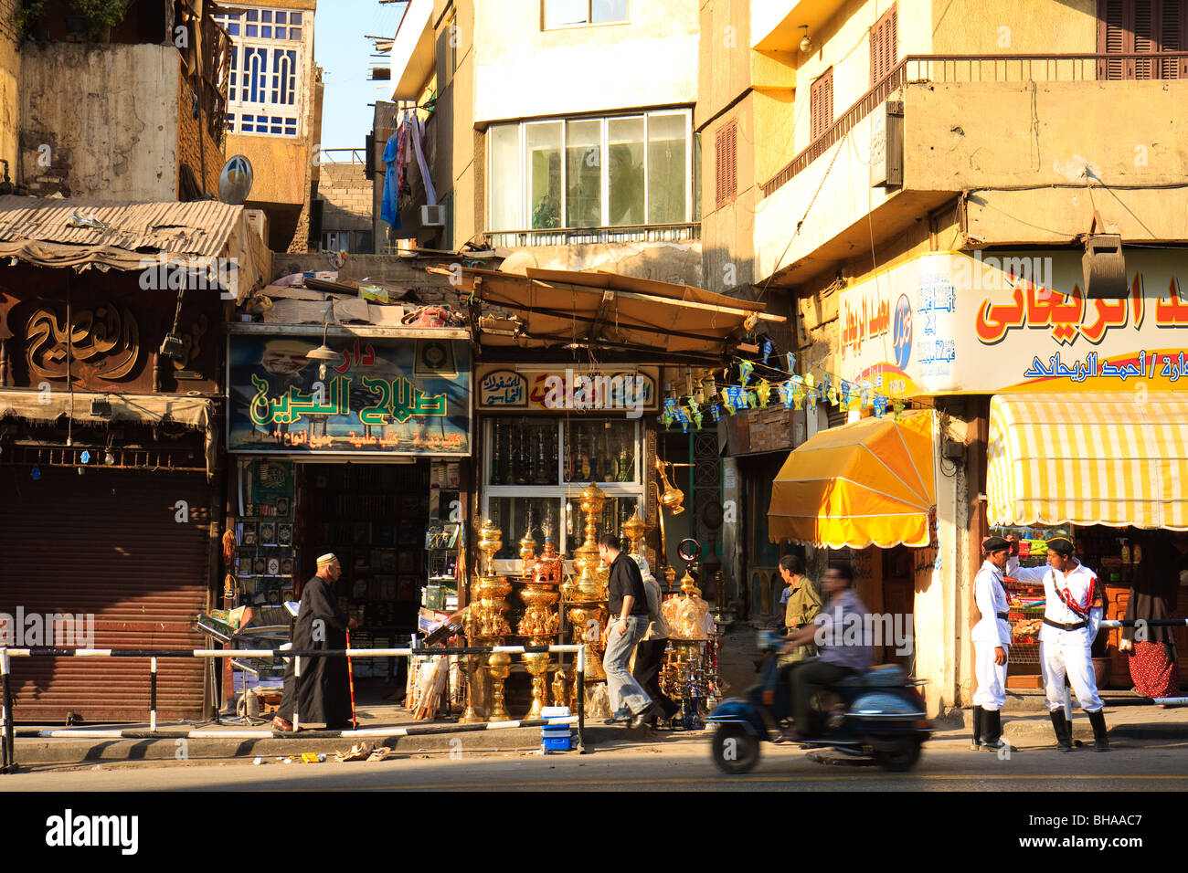 Africa Cairo Egypt Islamic Cairo Motorbike Stock Photo Alamy