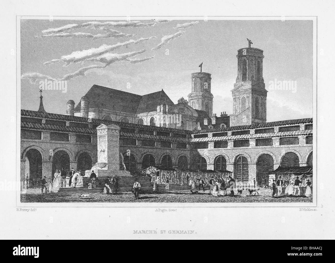 Marché St Germain Stock Photo Alamy