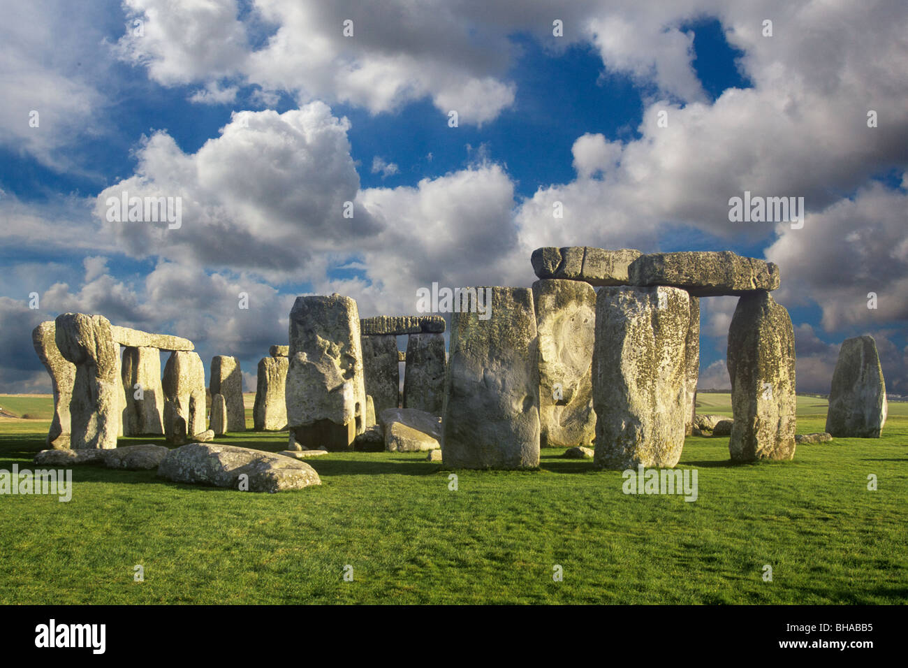 Stonehenge Salisbury Plain Wiltshire Stock Photo