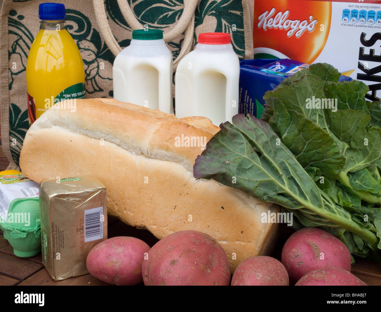 groceries food Stock Photo