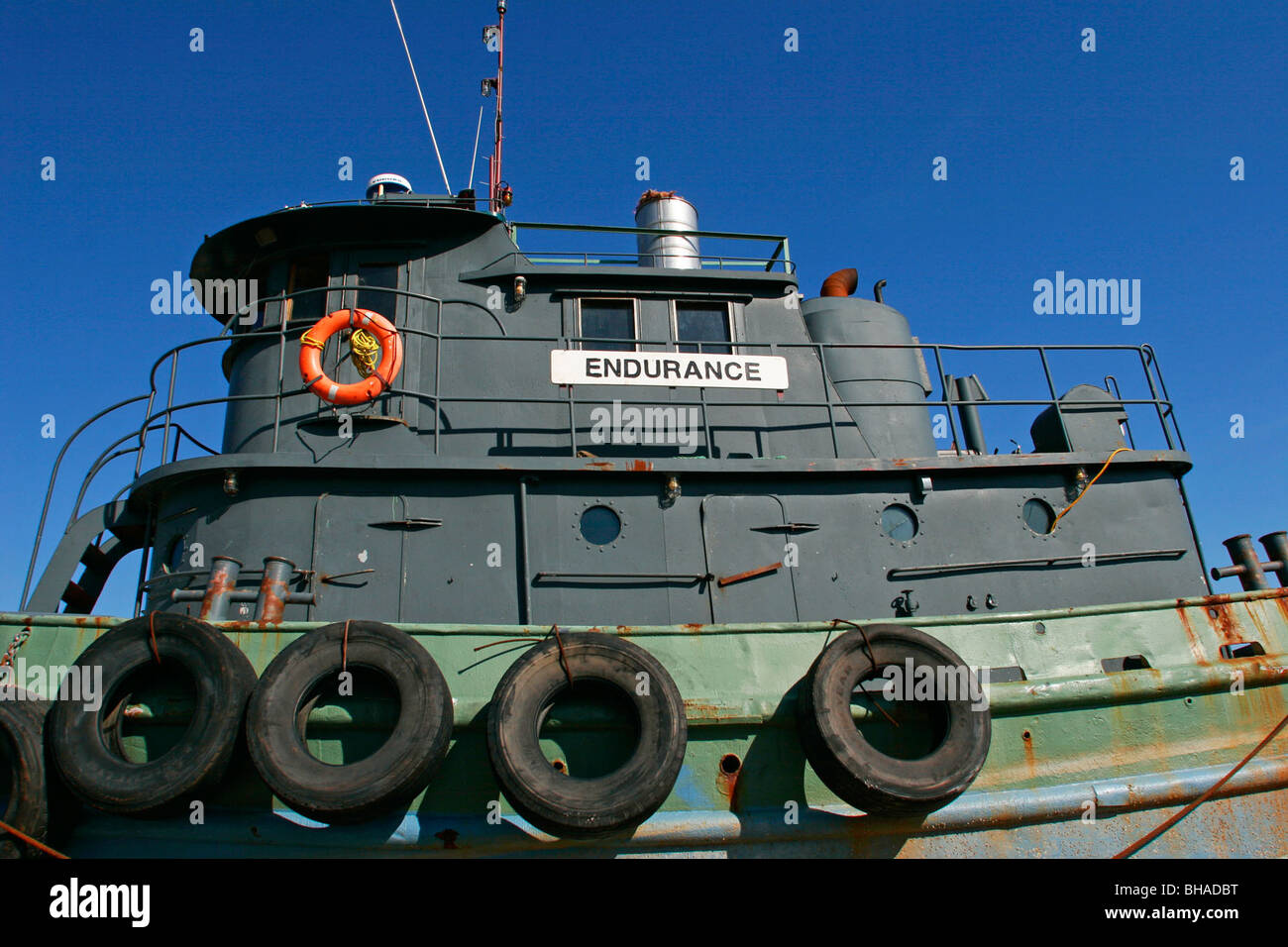 Tug boat Bridgeport CT Stock Photo Alamy
