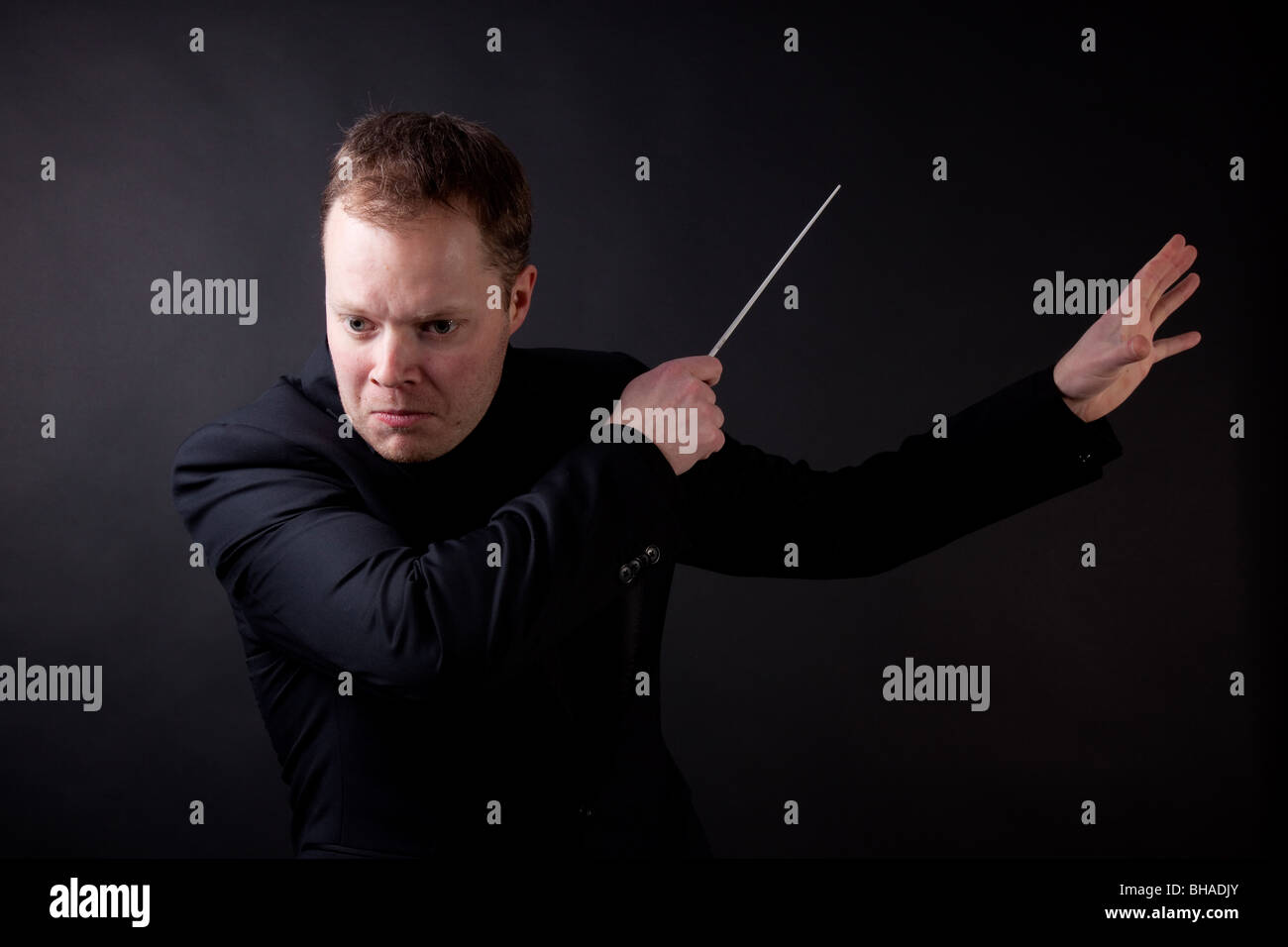 Orchestral conductor Stock Photo