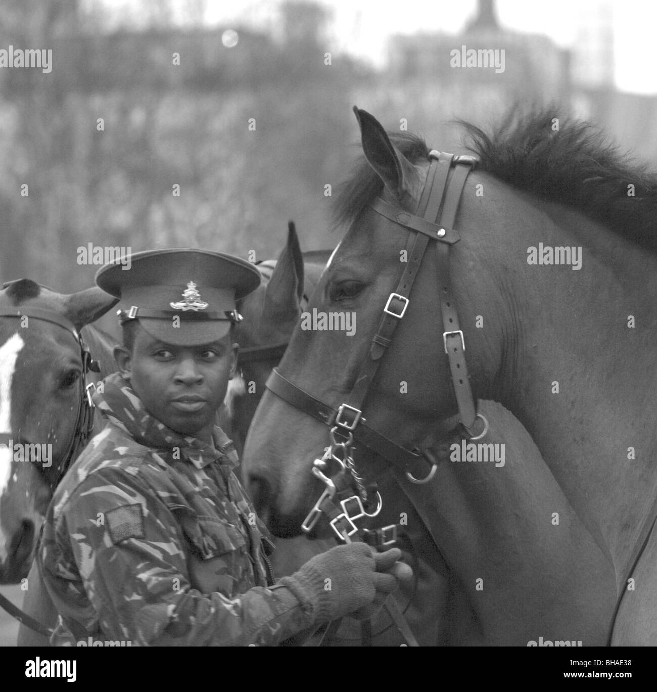 Young man british army Black and White Stock Photos & Images - Alamy