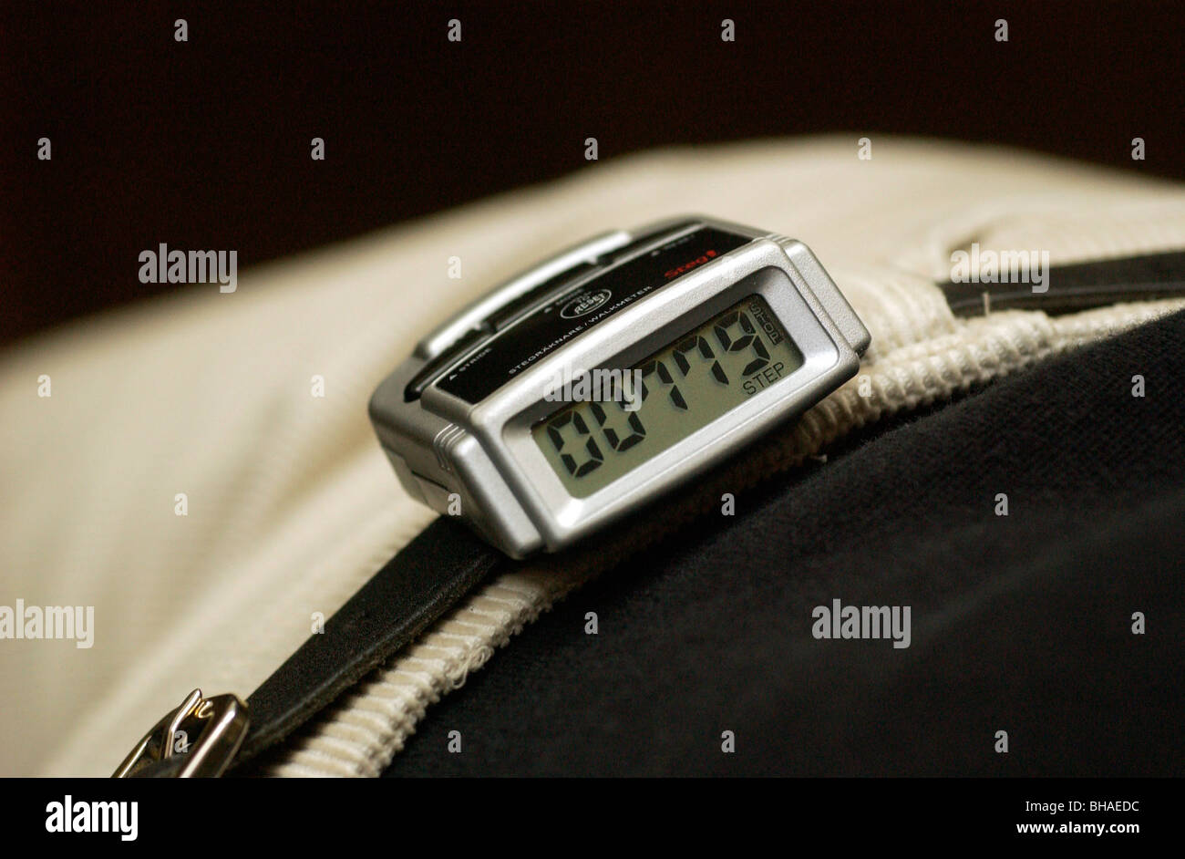 Step counter or pedometer Stock Photo