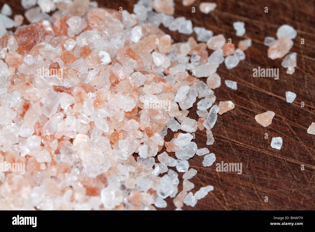 Pink Himalayan rock salt Stock Photo