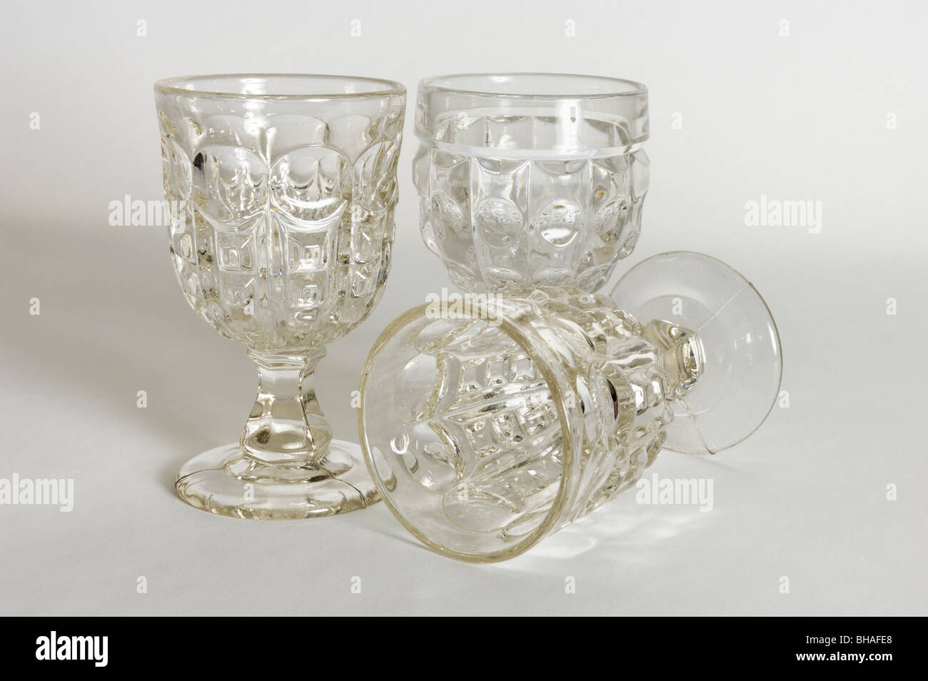 Silver Rimmed Wine Goblets, Set of 8 Lead Crystal Greek Key Design Wine  Goblets, Swirl Glass Pattern, Crystal Barware Gift