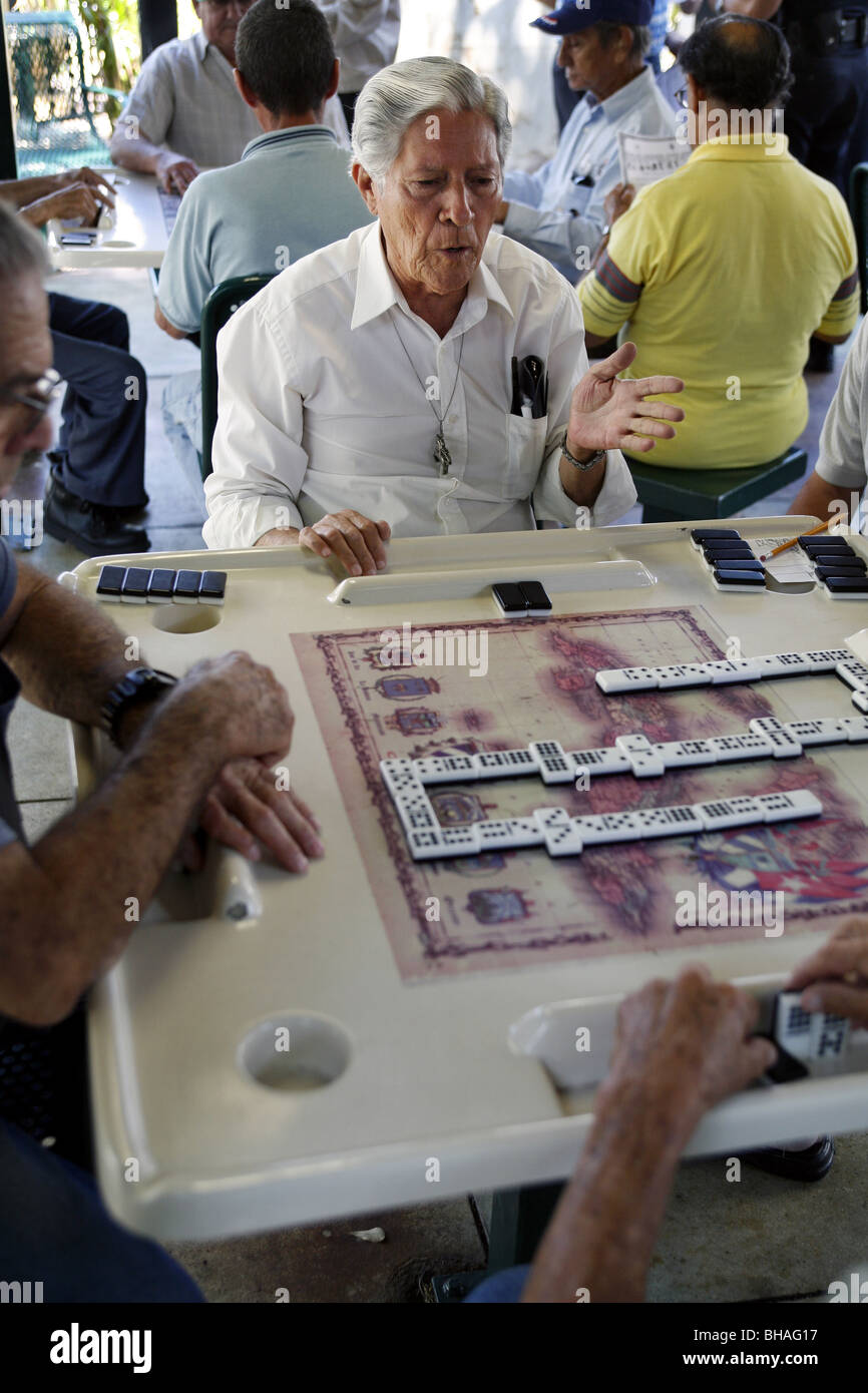 Maximo Gomez Park aka Domino Park, Little Havana, Miami, USA Stock Photo