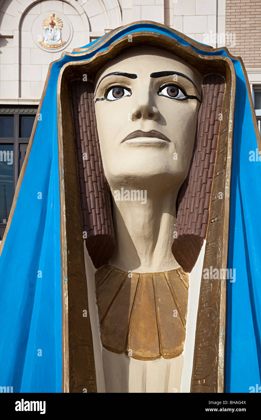Sphinx statue outside Scottish Rite Temple El Paso USA Stock Photo Alamy
