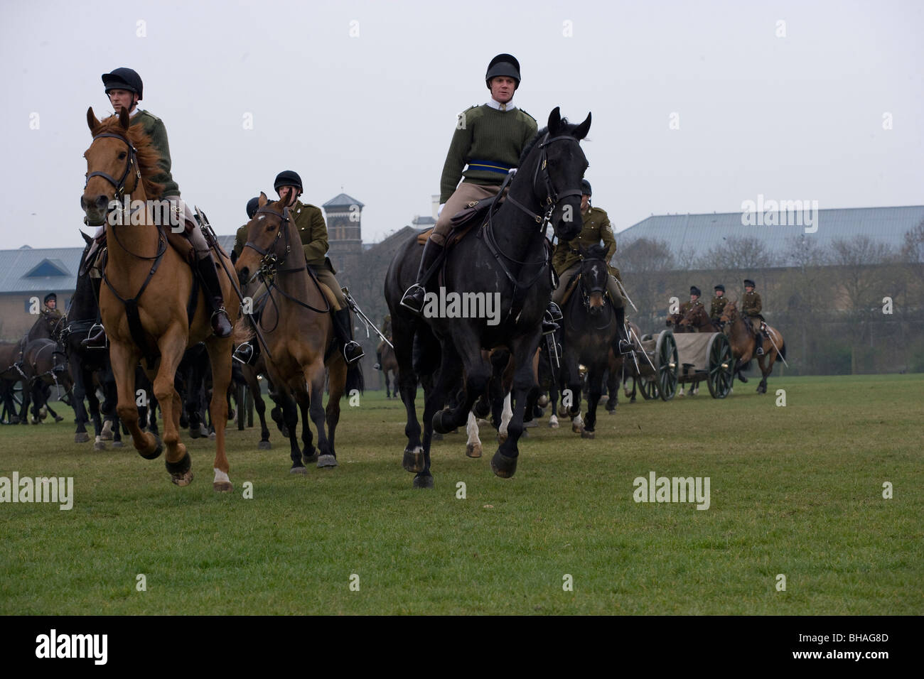King's Troop Royal Horse Artillery England army Stock Photo
