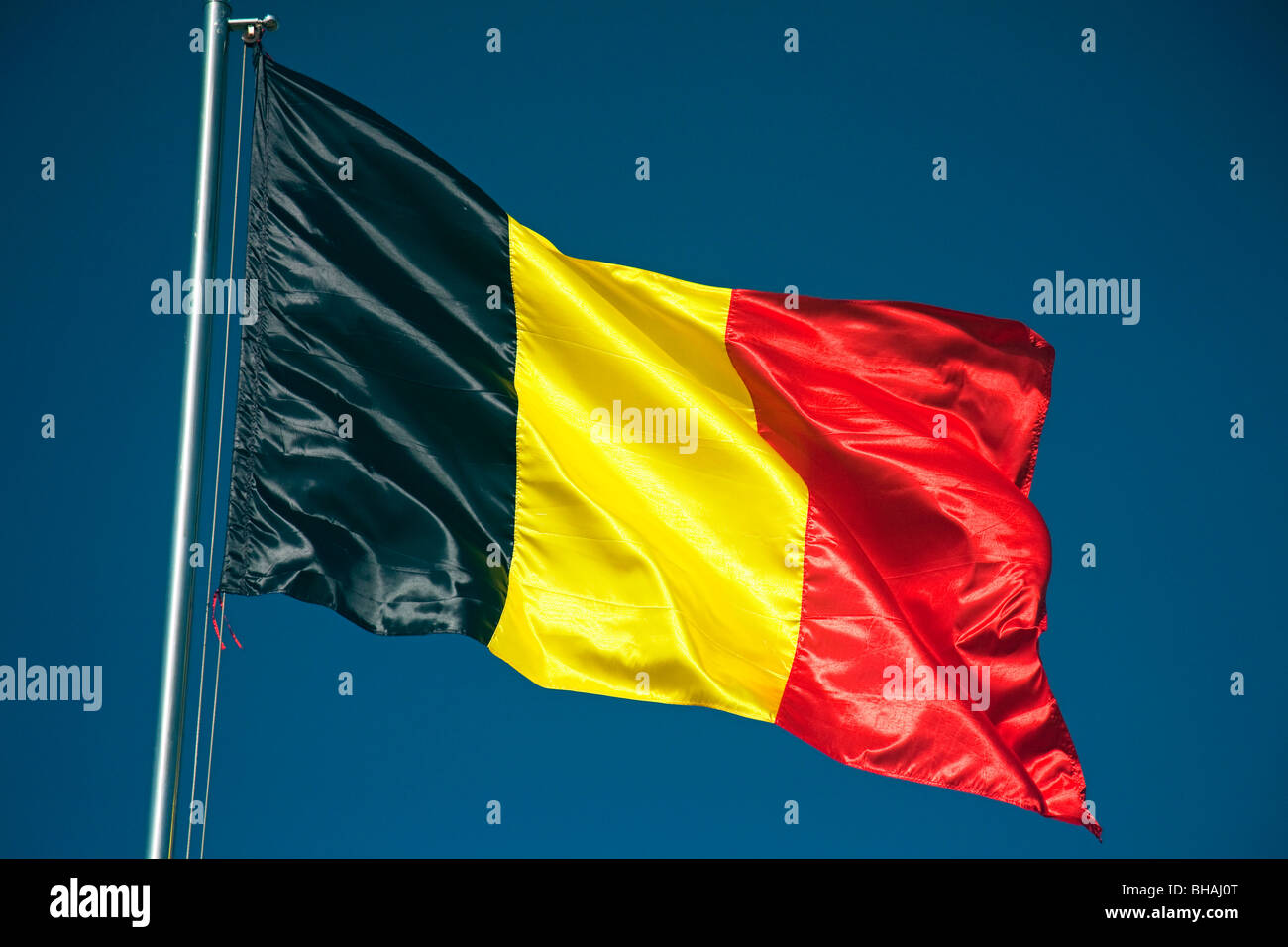 Flag of Belgium Stock Photo