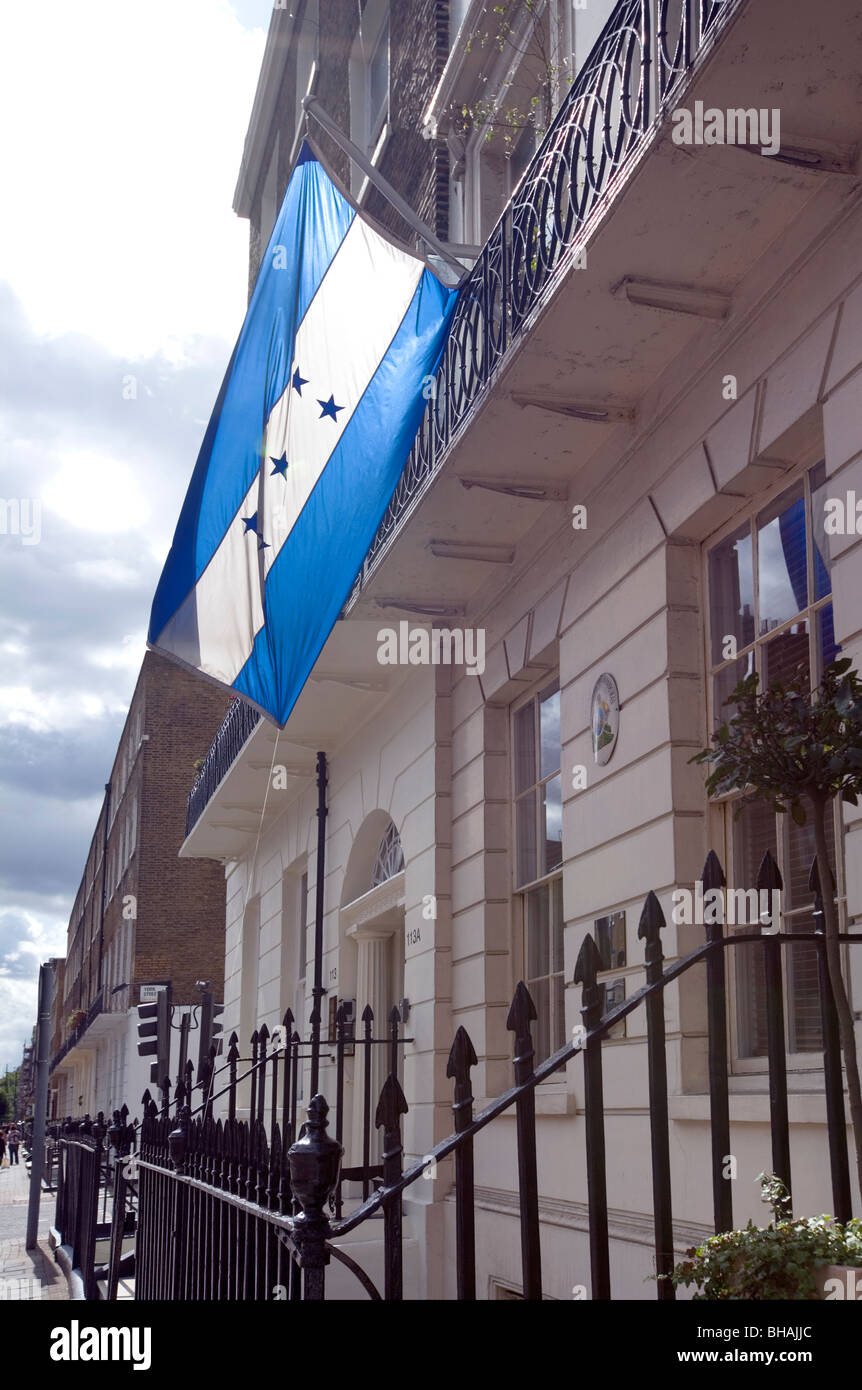 Embassy of Honduras, Gloucester Place, London, England, UK, Europe Stock Photo