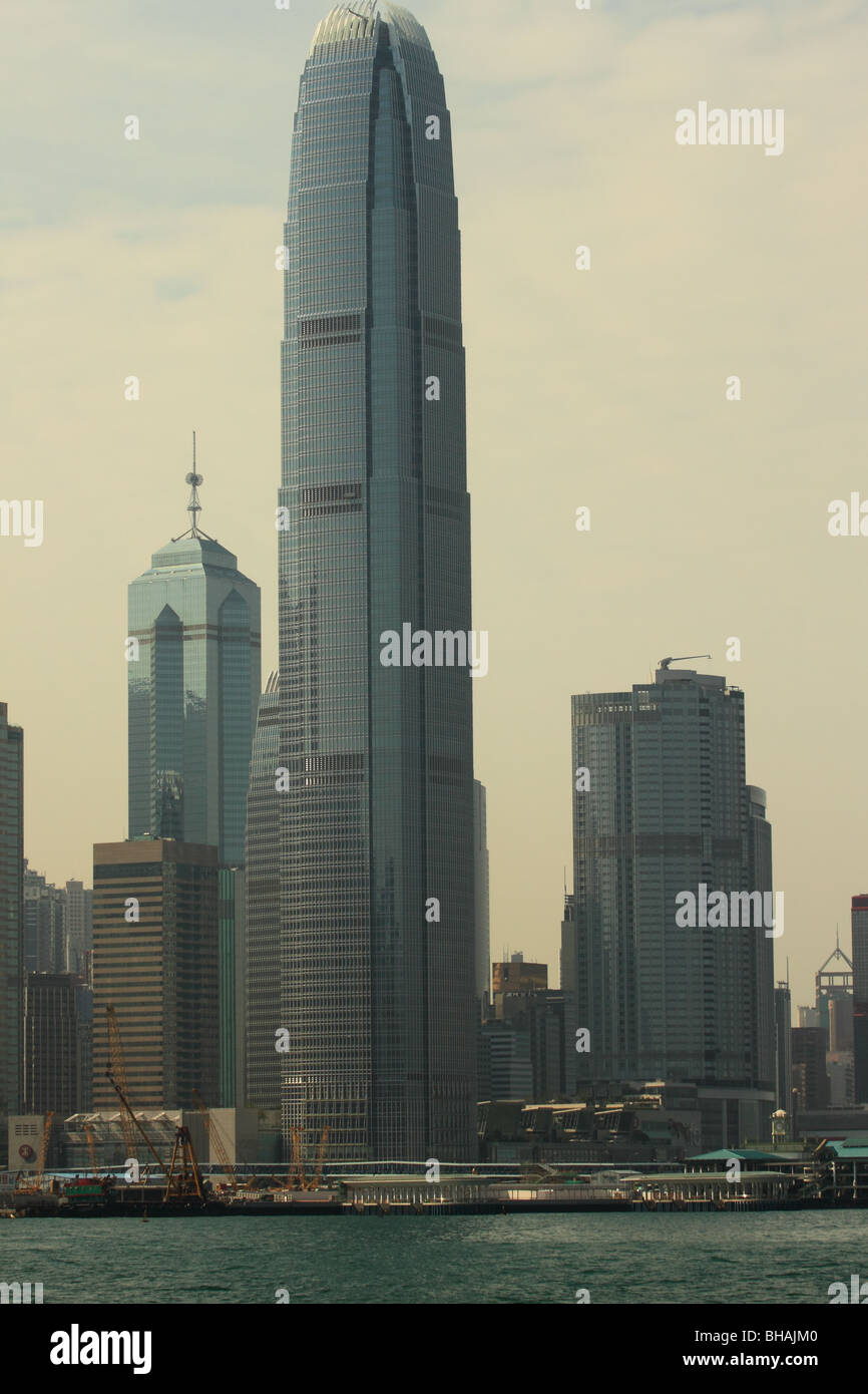 2 International Finance Centre, IFC, Hong Kong. Currently Hong Kong's tallest building Stock Photo