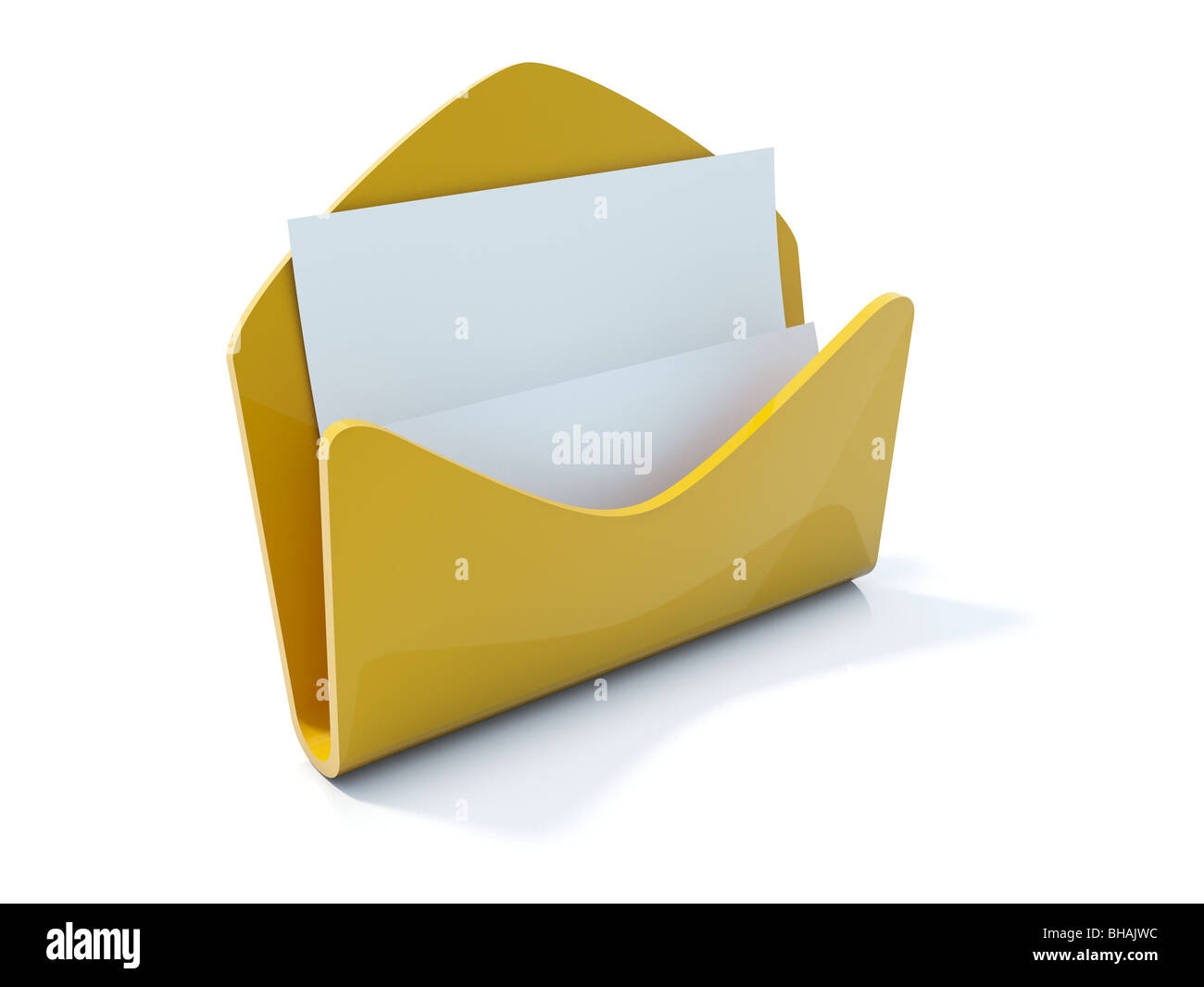 Yellow 3d mail icon hi-res stock photography and images - Alamy
