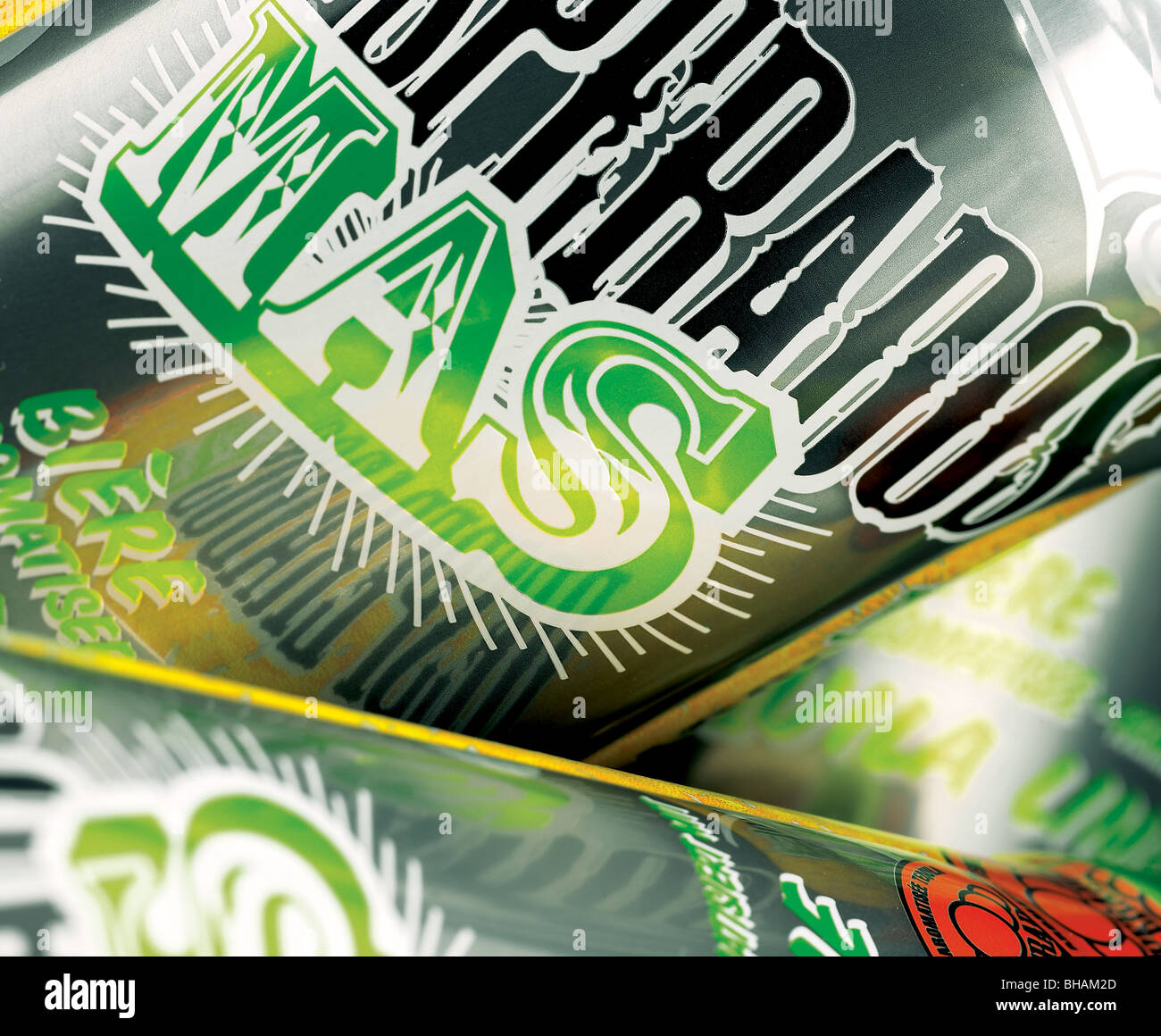 Aluminium Drinks Cans Stock Photo