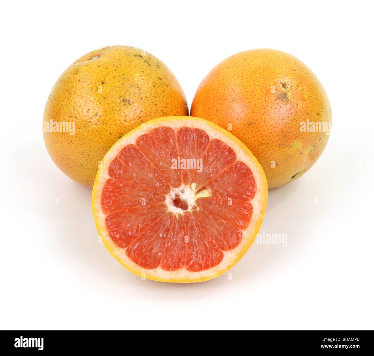 Cut grapefruit Stock Photo