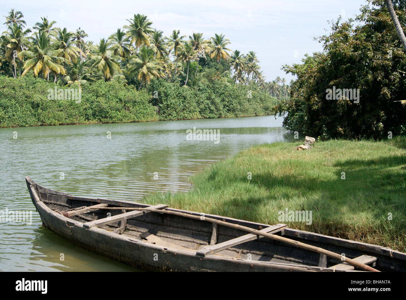 Beautiful Kerala Landscape and Nature Sceneries Stock Photo
