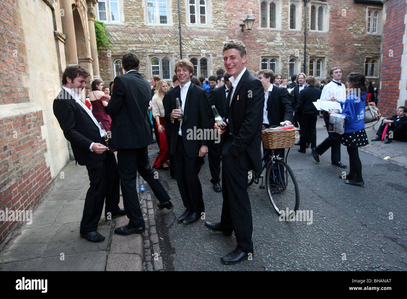 CAMBRIDGE UNIVERSITY STUDENTS MAY BALL Stock Photo
