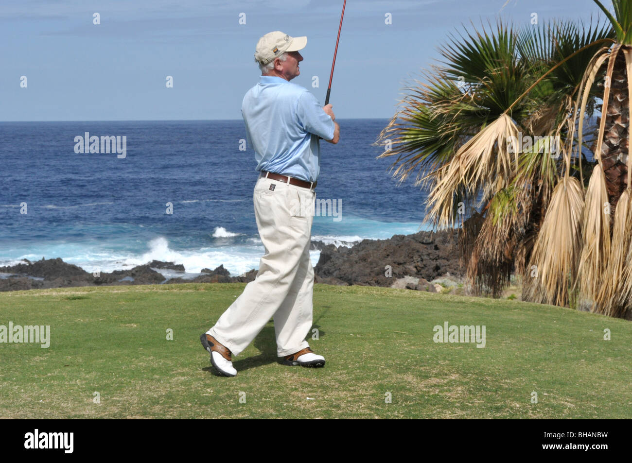 Malcolm Campbell-Former editor of Golf Monthly-author of The Encyclopedia of Golf Stock Photo