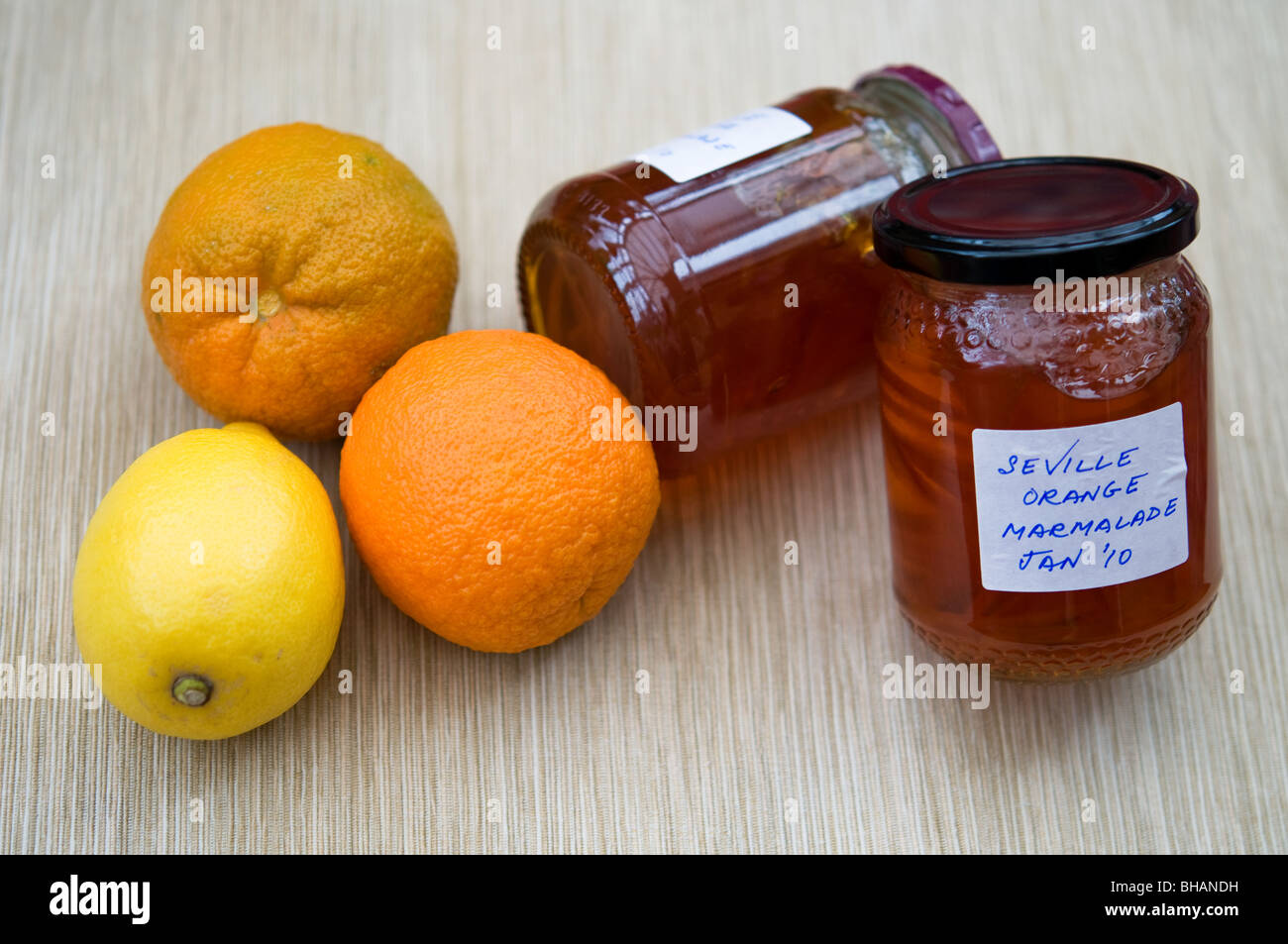 Seville orange marmalade Stock Photo