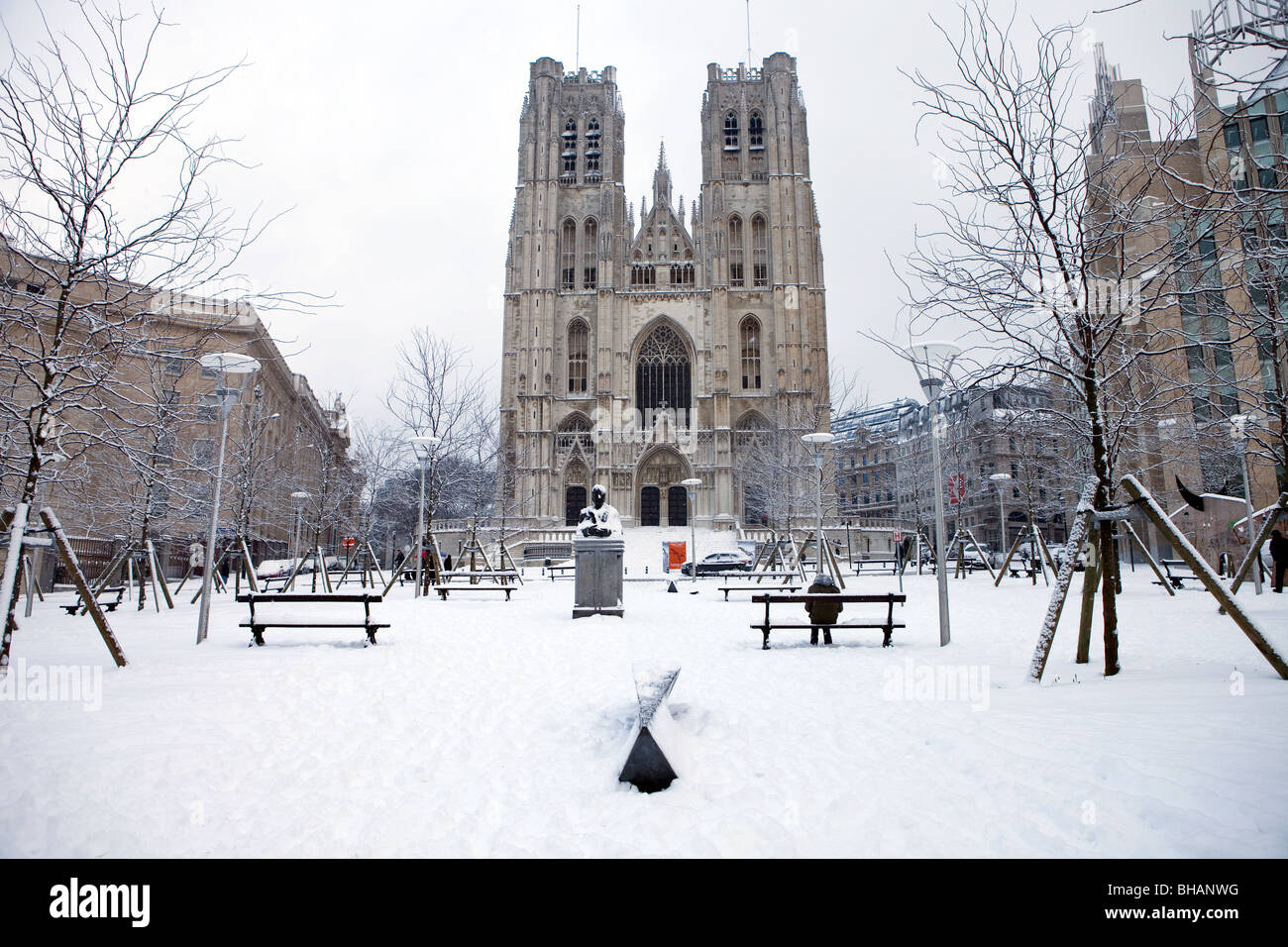 Brussels winter hi-res stock photography and images - Alamy