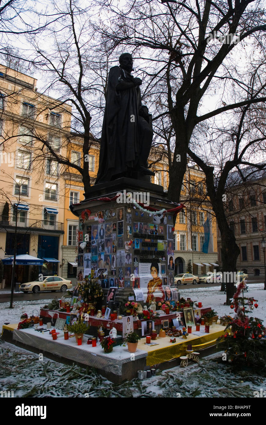 Michael Jackson memorial shrine Promenadeplatz Munich Bavaria Germany