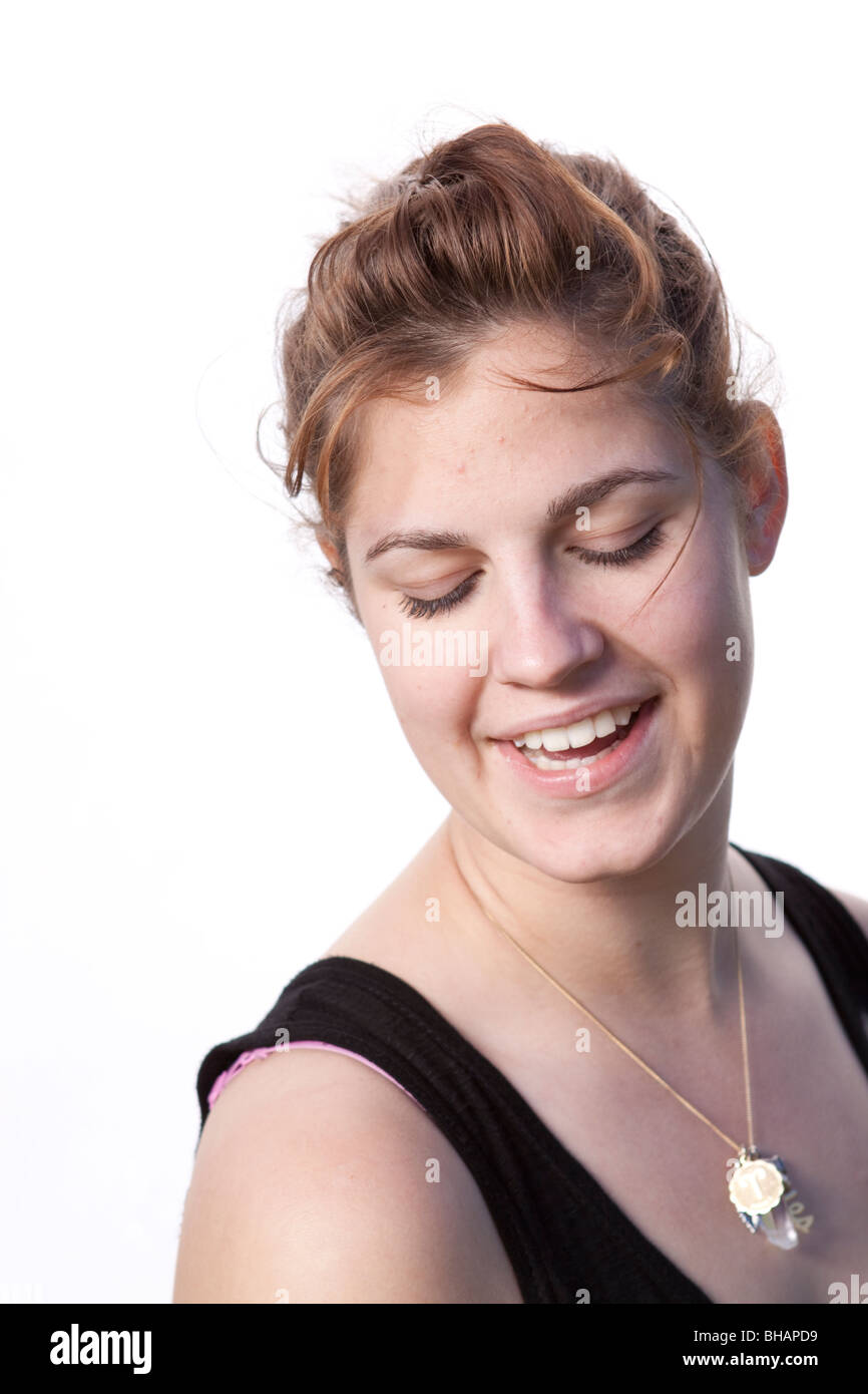 Candid black white portrait Cut Out Stock Images & Pictures - Alamy