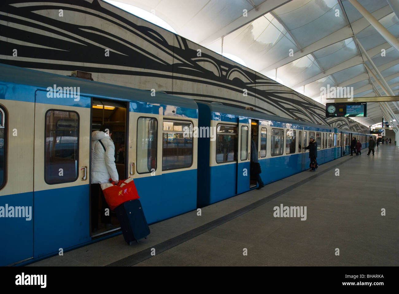 Fröttmaning U-bahn station Munich Bavaria Germany Europe Stock Photo