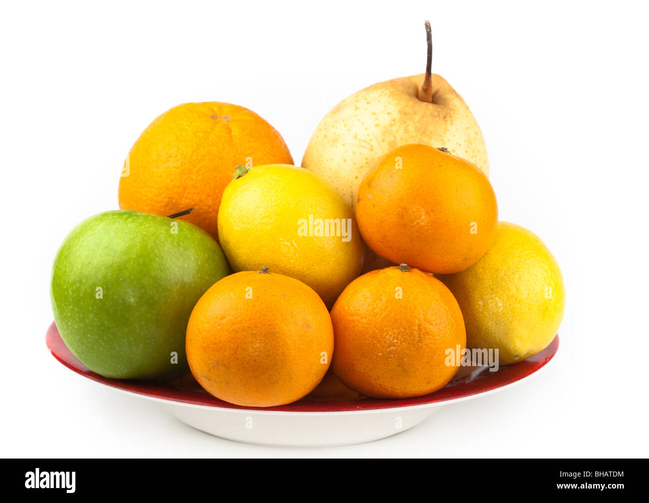 Ripe juicy fruit on a white background. Cut Out Stock Photo