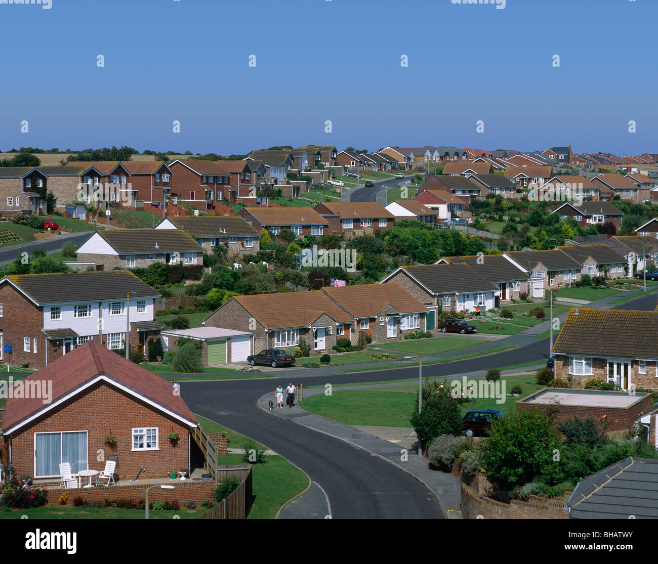 Modern Housing Estate, Brighton, East Sussex, England Stock Photo Alamy