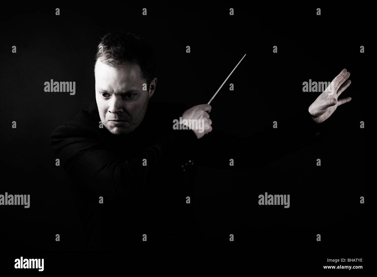 Orchestral conductor Stock Photo