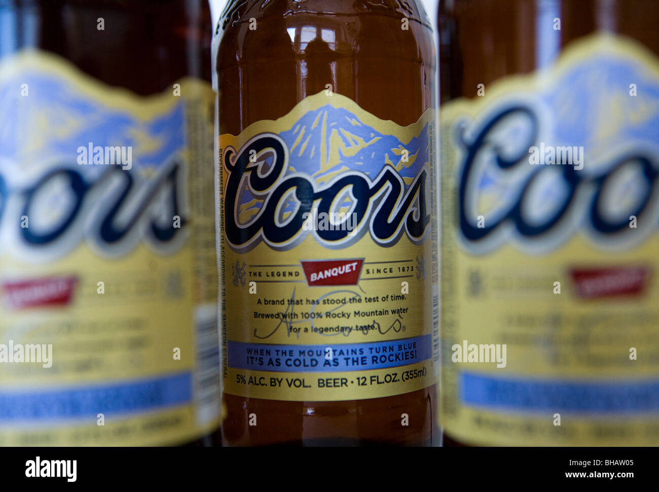 A grouping of Coors Beer Bottles Stock Photo Alamy