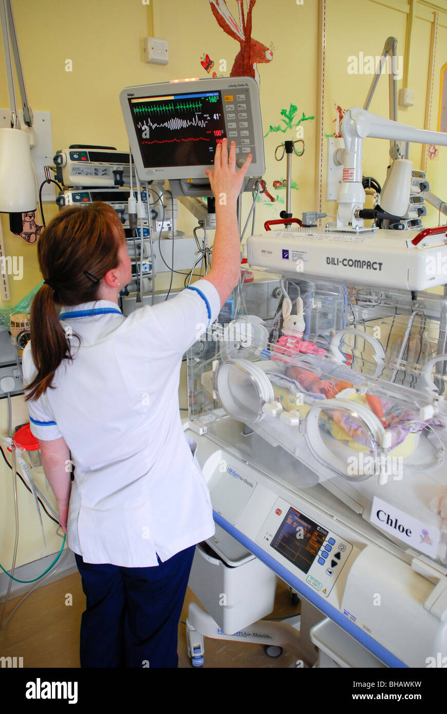 Neonatal intensive care unit (Nicu) Stock Photo