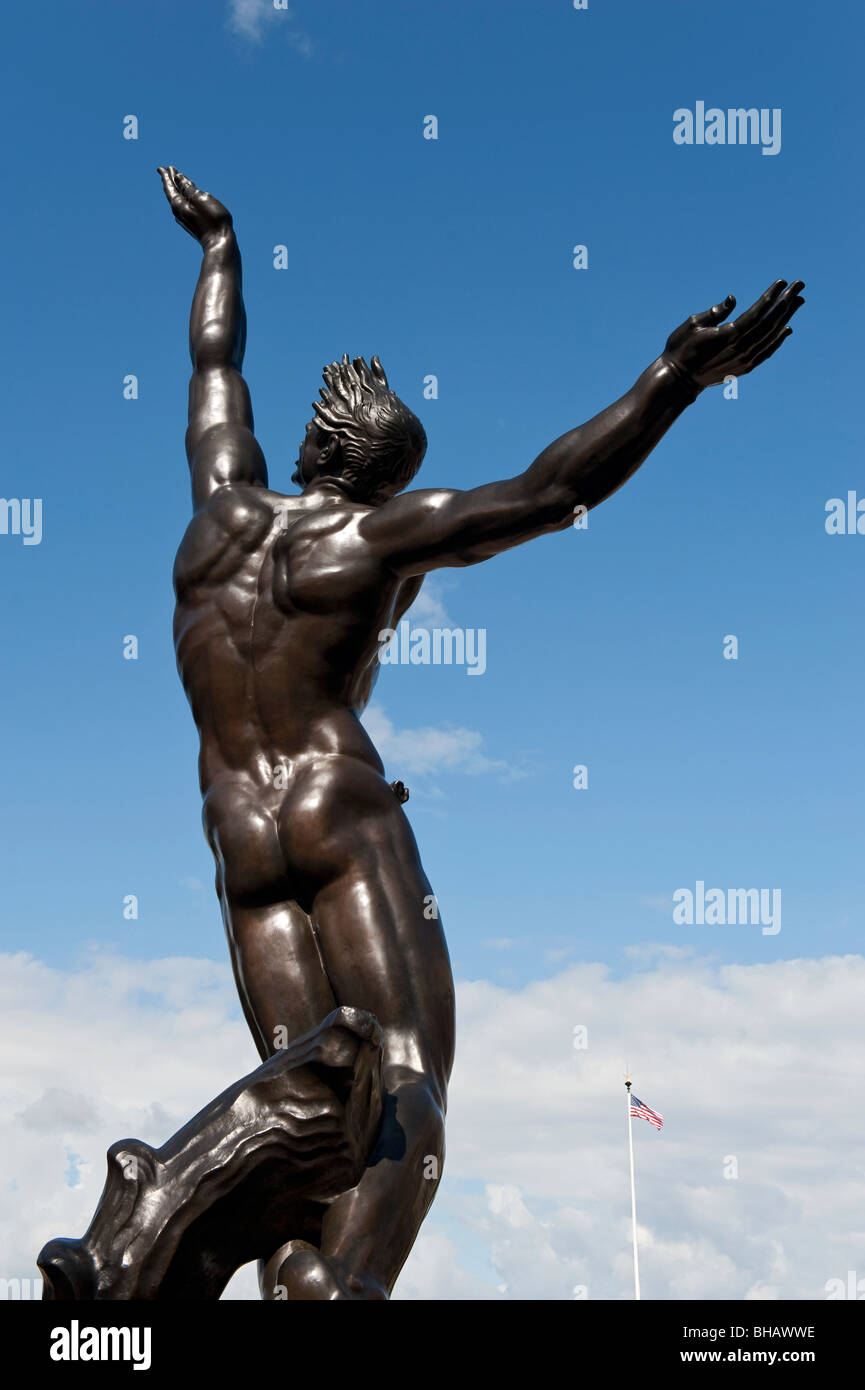 The Bronze Statue, Spirit of American Youth at Normandy American